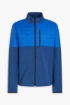 Cobalt blue Quilted shell-paneled fleece half-zip track jacket | AZTECH | THE OUTNET