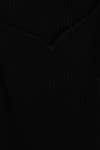 Black Ribbed Tencel-blend midi dress | NINETY PERCENT | THE OUTNET
