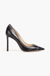 Black Embellished leather pumps | JIMMY CHOO | THE OUTNET