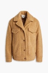 Beige Faux shearling jacket | VINCE. | THE OUTNET