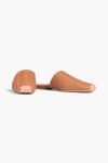 Tan Dana woven faux leather slippers | REJINA PYO | THE OUTNET
