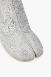 Silver Tabi split-toe glittered woven ankle boots | MAISON MARGIELA | THE OUTNET