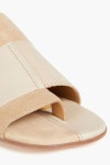 MM6 MAISON MARGIELA Patchwork-effect suede and leather sandals | Sale up to 70% off | THE OUTNET