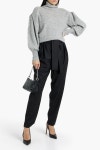 Charcoal Beyer pleated wool-twill tapered pants | IRO | THE OUTNET