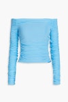 SIMON MILLER Nai off-the-shoulder ruched jersey top | Sale up to 70% off | THE OUTNET