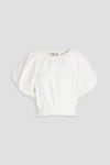 DIANE VON FURSTENBERG Lucy shirred broderie anglaise cotton blouse | Sale up to 70% off | THE OUTNET