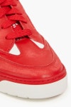 MAISON MARGIELA Distressed leather high-top sneakers | THE OUTNET
