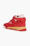 MAISON MARGIELA Distressed leather high-top sneakers | THE OUTNET