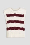 BA&SH Striped cotton, wool and cashmere-blend vest | THE OUTNET