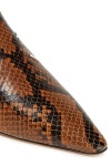 MAISON MARGIELA Snake-effect leather loafers | THE OUTNET