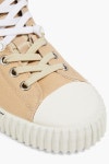 MAISON MARGIELA Canvas, leather and suede sneakers | THE OUTNET
