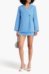 GANNI Appliquéd cotton blazer | THE OUTNET