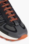 MAISON MARGIELA 50/50 leather, mesh and neoprene sneakers | THE OUTNET