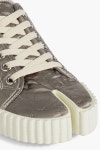 MAISON MARGIELA Tabi quilted satin sneakers | THE OUTNET