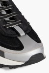 MAISON MARGIELA Suede, mesh and leather sneakers | THE OUTNET