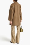 GANNI Brushed wool-blend felt coat | THE OUTNET