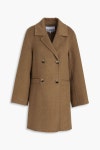 GANNI Brushed wool-blend felt coat | THE OUTNET