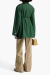 GANNI Double-breasted crepe blazer | THE OUTNET