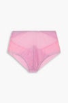 DORA LARSEN Alice -tulle and lace briefs | THE OUTNET