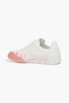 MAISON MARGIELA Painted cotton-canvas sneakers | THE OUTNET