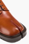 MAISON MARGIELA Tabi split-toe glossed-leather derby shoes | THE OUTNET