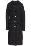 Black Sequin-embellished metallic jacquard coat | Sale up to 70% off | THE OUTNET | JUST CAVALLI | THE OUTNET