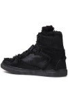 Black Shearling-trimmed calf hair sneakers | Sale up to 70% off | THE OUTNET | BALENCIAGA | THE OUTNET