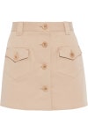 Beige Layered cotton-blend twill shorts | Sale up to 70% off | THE OUTNET | REDVALENTINO | THE OUTNET