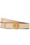 Beige Textured-leather belt | Sale up to 70% off | THE OUTNET | TORY BURCH | THE OUTNET