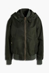 Dark green Logo-appliquéd shell hooded bomber jacket | Sale up to 70% off | THE OUTNET | MR & MRS ITALY | THE OUTNET