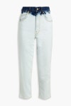 Light denim Cropped bleached high-rise straight-leg jeans | Sale up to 70% off | THE OUTNET | 7 FOR ALL MANKIND | THE OUTNET