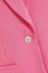 Pink Plissé-crepe blazer | STAUD | THE OUTNET