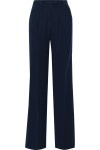 Midnight blue Sylvi washed-crepe wide-leg pants | Sale up to 70% off | THE OUTNET | IRIS & INK | THE OUTNET