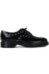 Black Eyelet-embellished leather brogues | Sale up to 70% off | THE OUTNET | MAJE | THE OUTNET