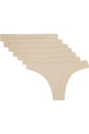 Beige Everyday set of seven stretch-cotton jersey low-rise thongs | Sale up to 70% off | THE OUTNET | COSABELLA | THE OUTNET