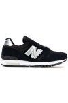 Black Metallic leather-trimmed suede and mesh sneakers | Sale up to 70% off | THE OUTNET | NEW BALANCE | THE OUTNET