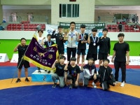 학산중 레슬링부 전국학생레슬링선수권대회 금, 은메달 획득 및 단체전 우승