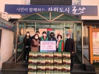 [세계로컬핫뉴스] 군산시 조촌동 새마을부녀회, 김 30박스 후원