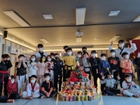 서구 가수원동, 다빛태권도장에서 사랑의 라면트리 전달받아