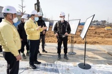 정헌율 익산시장, 송학동 영무예다음 아파트 공사 현장 점검