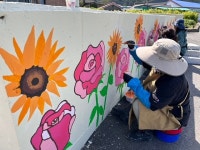 파주시 조리읍, 주민들과 뇌조1리 마을회관 벽화 단장