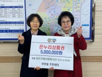 대진국제자원봉사단 부산 서구방면, 부민동에 ‘온누리 상품권’ 전달