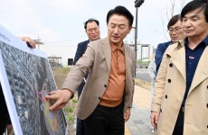 김동근 의정부시장, 민락~고산 연결도로 개설사업 현장점검