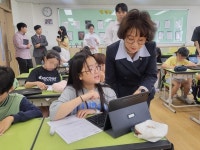 의정부교육지원청, AI·정보교육 거점교 수업 참관