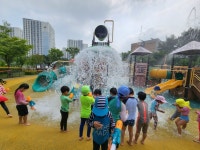구리 산마루초등학교병설유치원, 산마루 여름 물놀이 열어 구리 산마루초등학교병설유치원,  산마루 여름 물놀이 열어