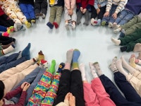 광명 하안초등학교병설유치원, ‘ 세계 다운증후군의 날, 양말을 섞어신자! ’ 놀이로 배우는 다름과 존중 광명 하안초등학교병설유치원,  ‘ 세계... 