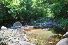 “맑은 계곡물과 울창한 숲길이 있는 생태관광의 명소 연인산 도립공원을 방문하세요”