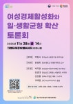경남도, 여성 경제 활성화와 일·생활균형 확산 위한 토론회 개최