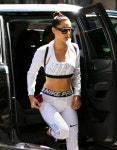 Bella Hadid flashes her TINY waist in tight white sportswear as she heads to the gym in New York | The Irish Sun Bella Hadid... 