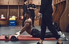 Anthony Joshua returns to the gym just THREE days after breaking his nose during world title win over Carlos Takam | The Irish... 
